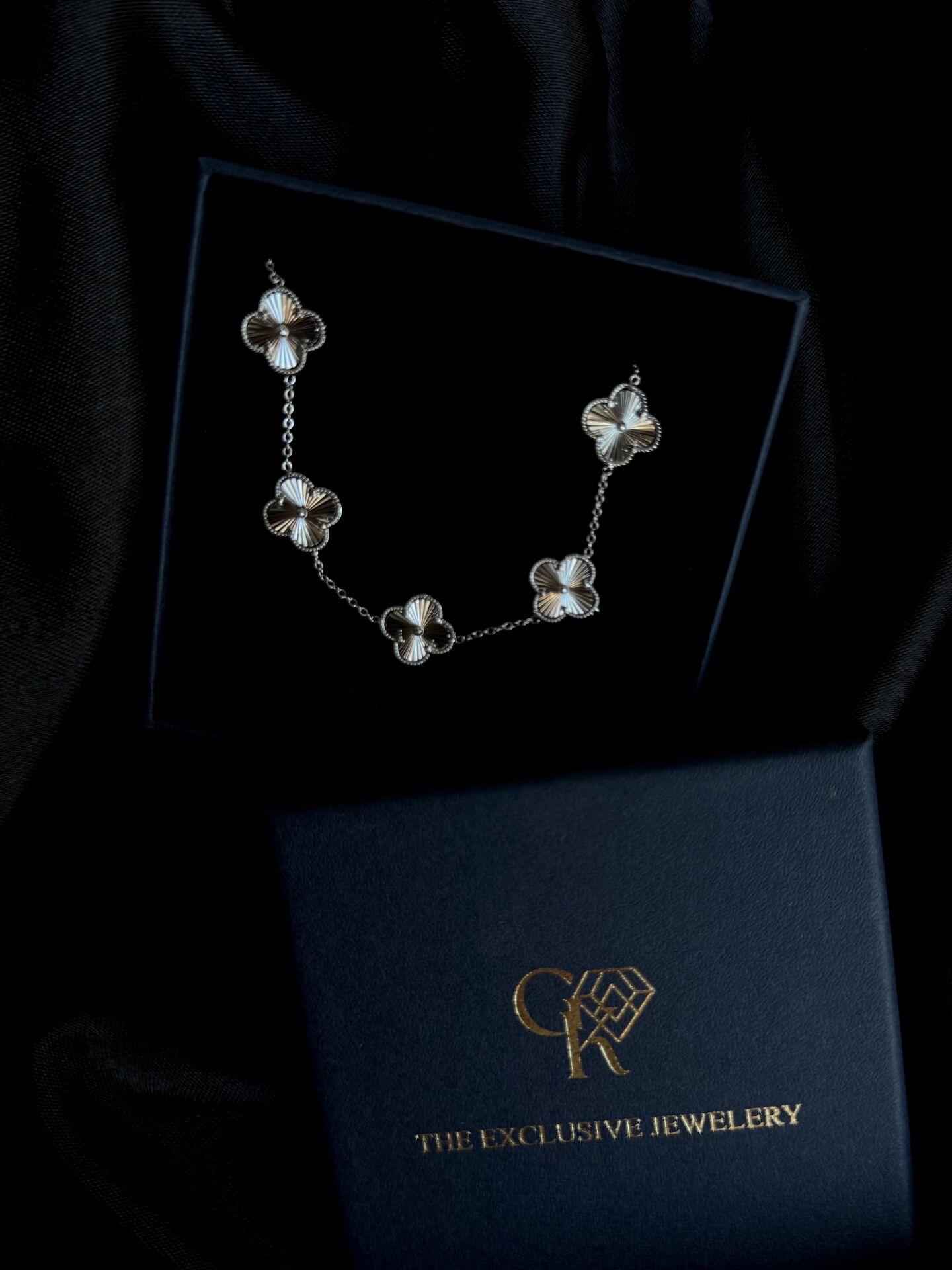 Van Cleef Model Gümüş Bileklik