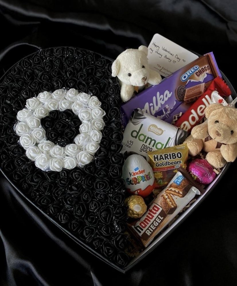 Kişiye Özel Tasarım Harf Kalp Kutu