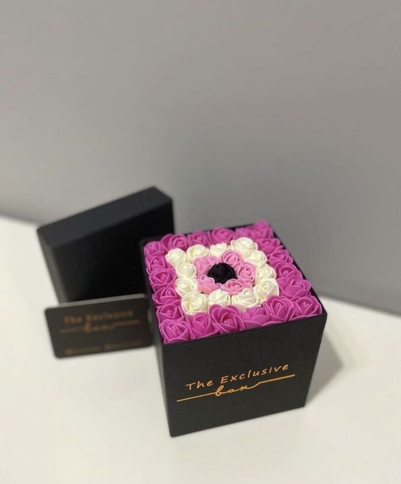 Nazar Boncuğu Pembe Tasarım Kutu