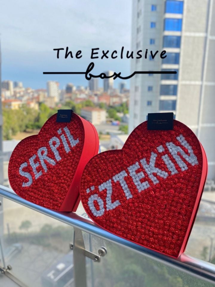 Devasa İsim Tasarım Kutu - Kırmızı