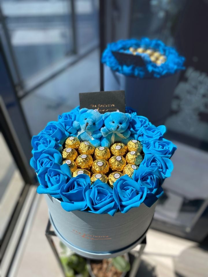 Mix Tasarım Hediye Kutusu -Mavi