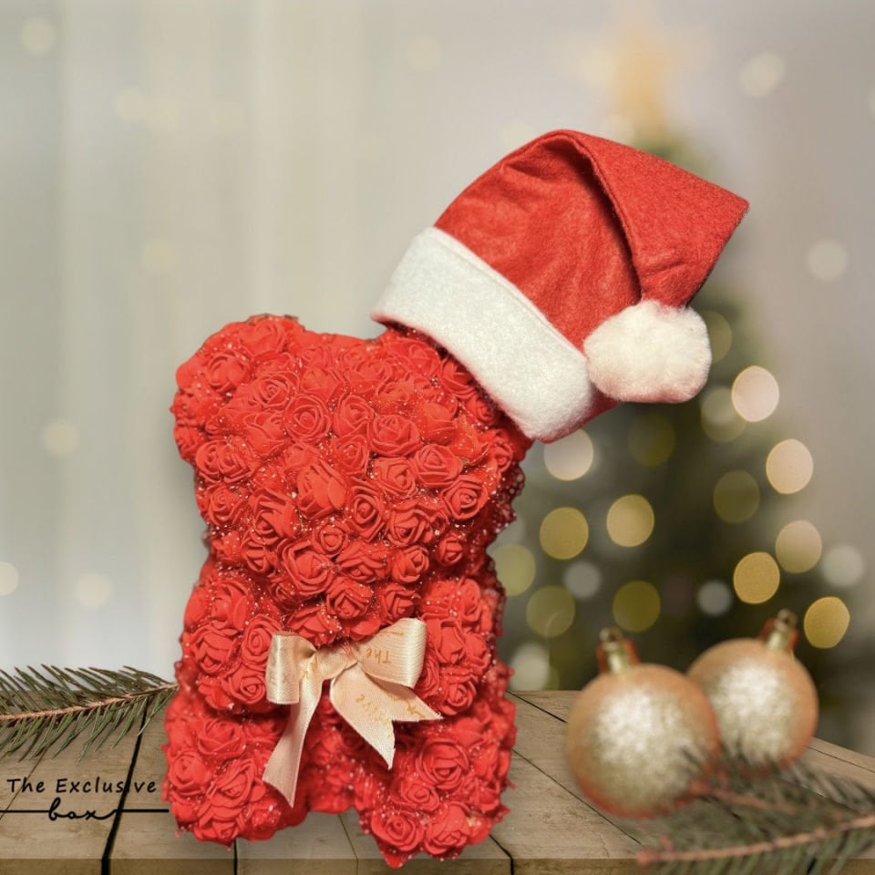 New Year Red Teddy Bear