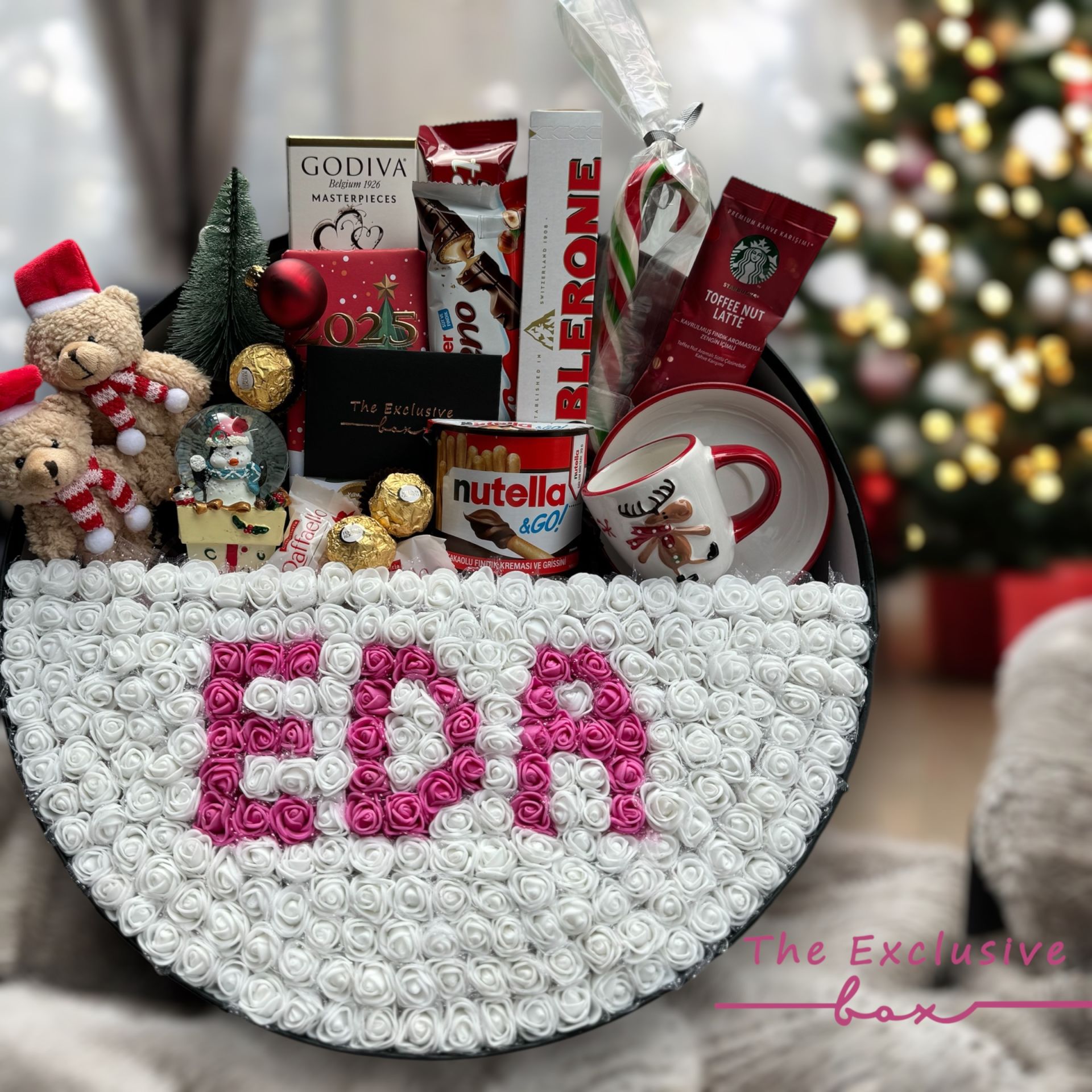 Devasa Silindir İsim Tasarım Yılbaşı Kutusu