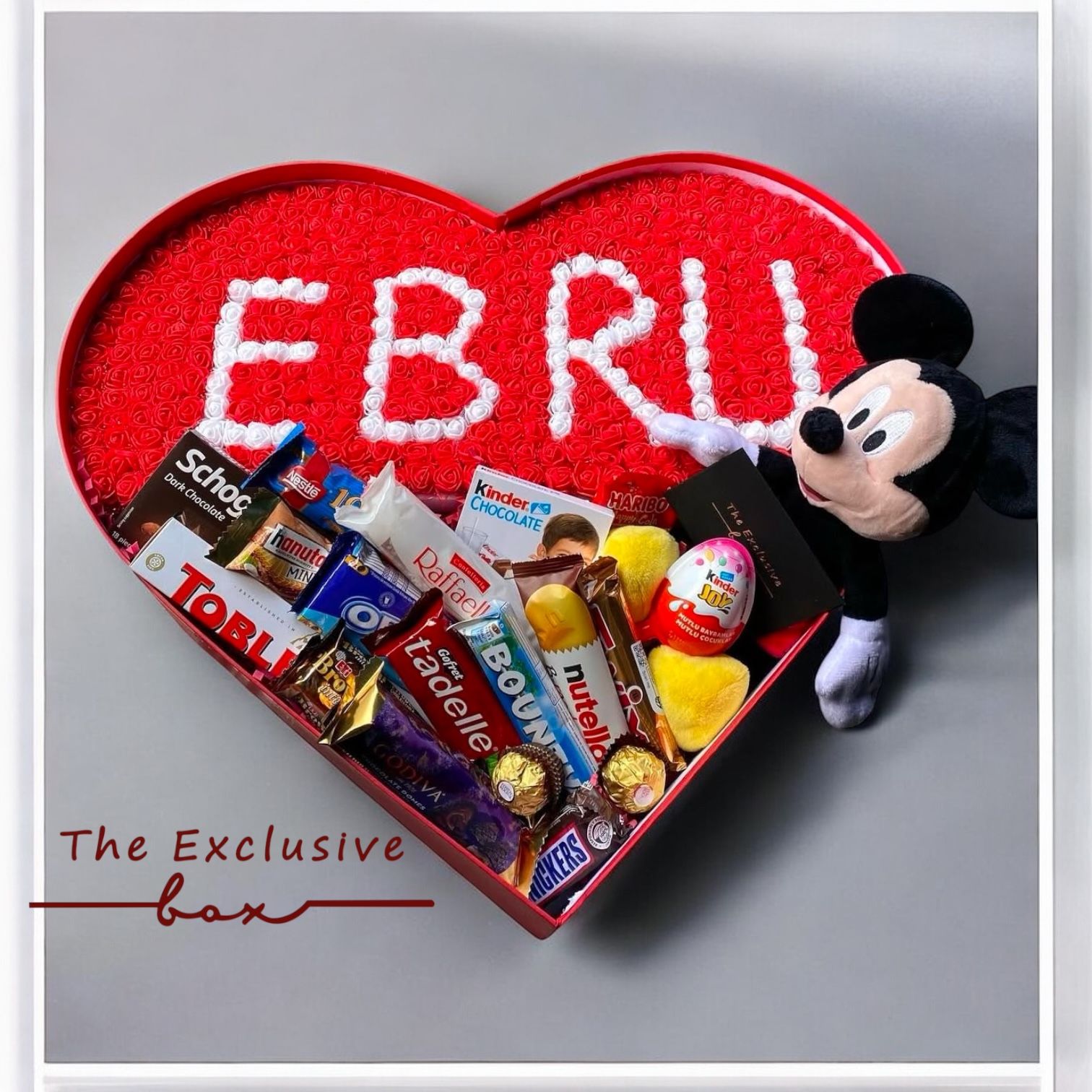 Devasa Kalp İsim Tasarım Kutu Mickey Mouse