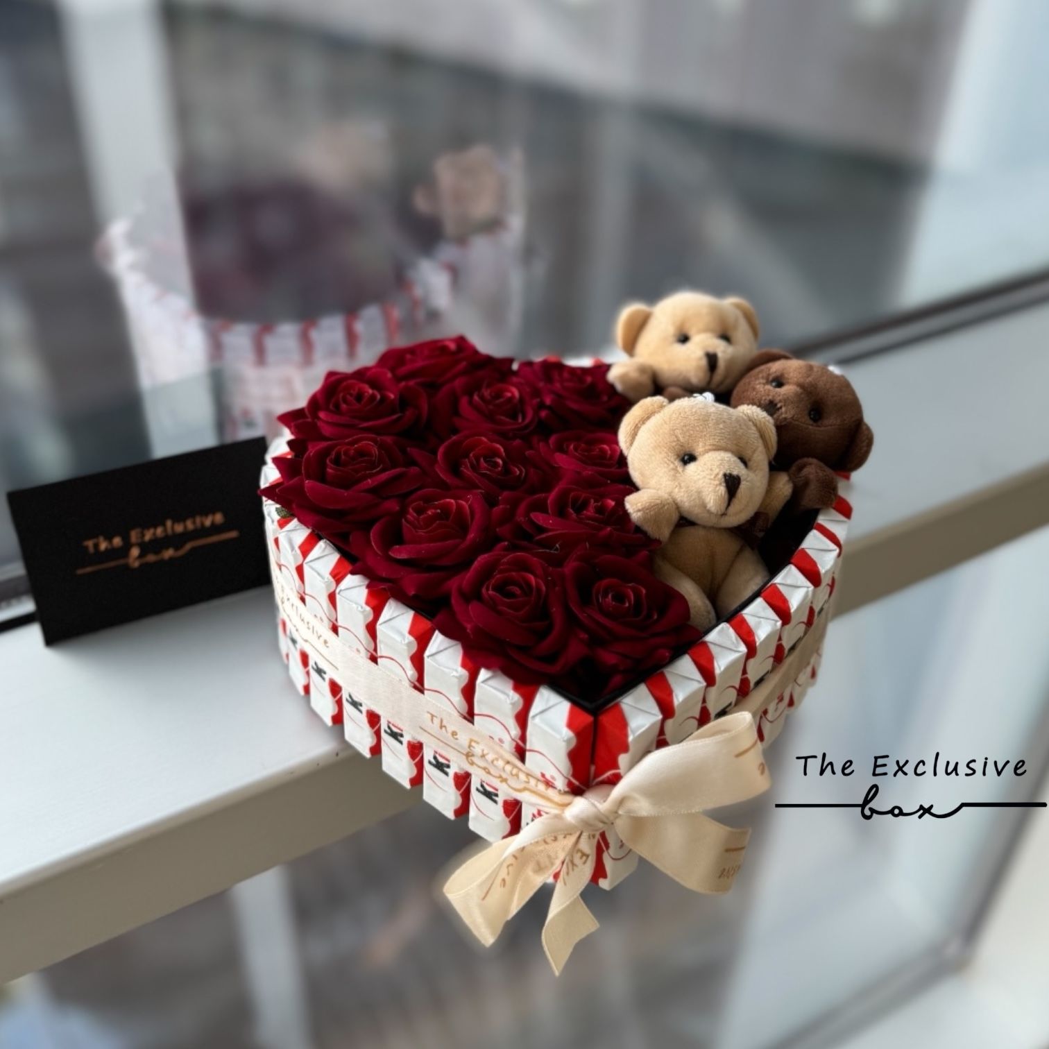 Sevgililer Günü Gül&Ayıcık&Çikolata Kutusu