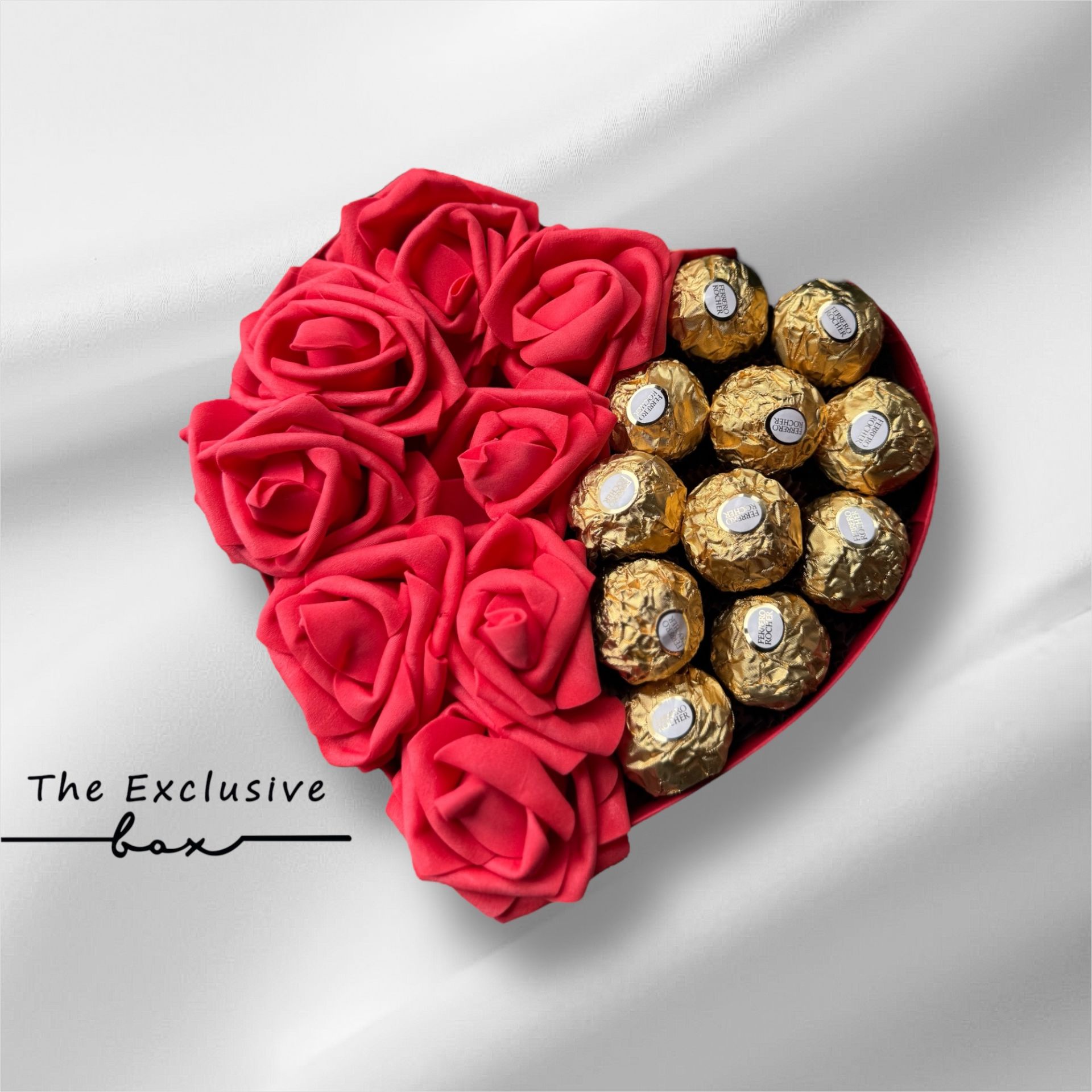 Kırmızı Gül & Çikolata Aranjmanı