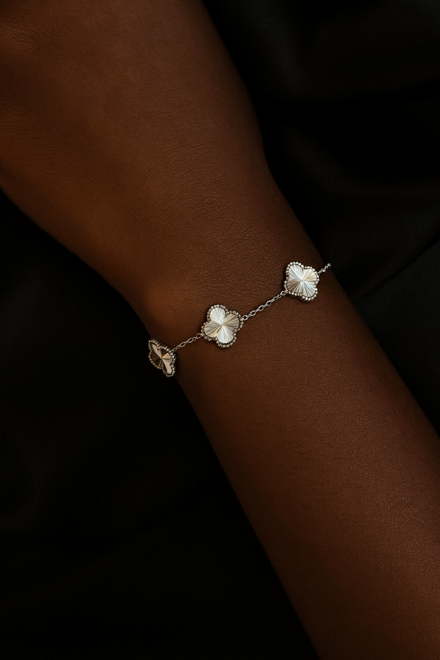 Van Cleef Model Gümüş Bileklik