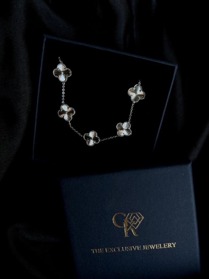 Van Cleef Model Gümüş Bileklik