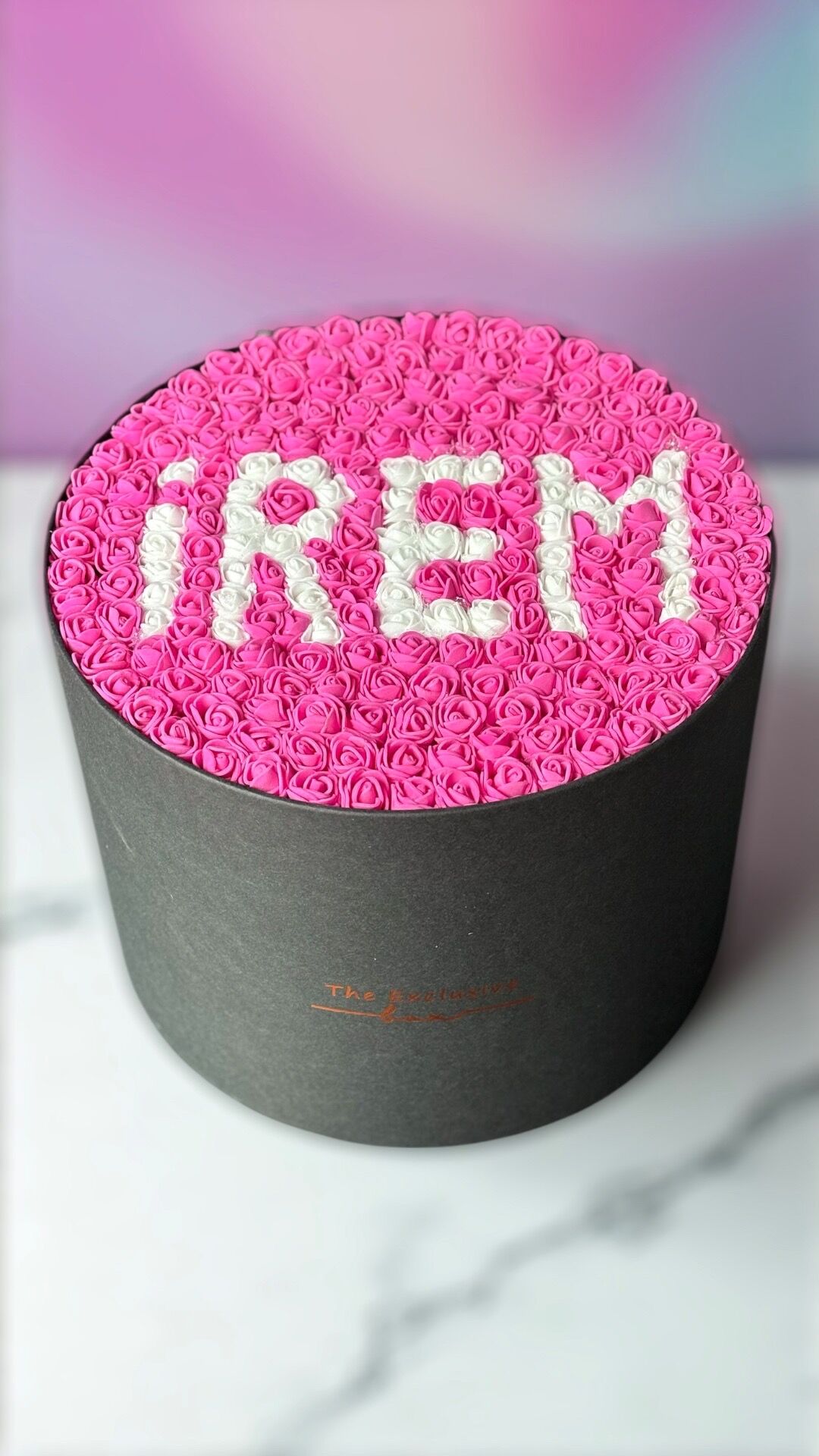 Silindir İsim Tasarım Kutu - Orta Boy