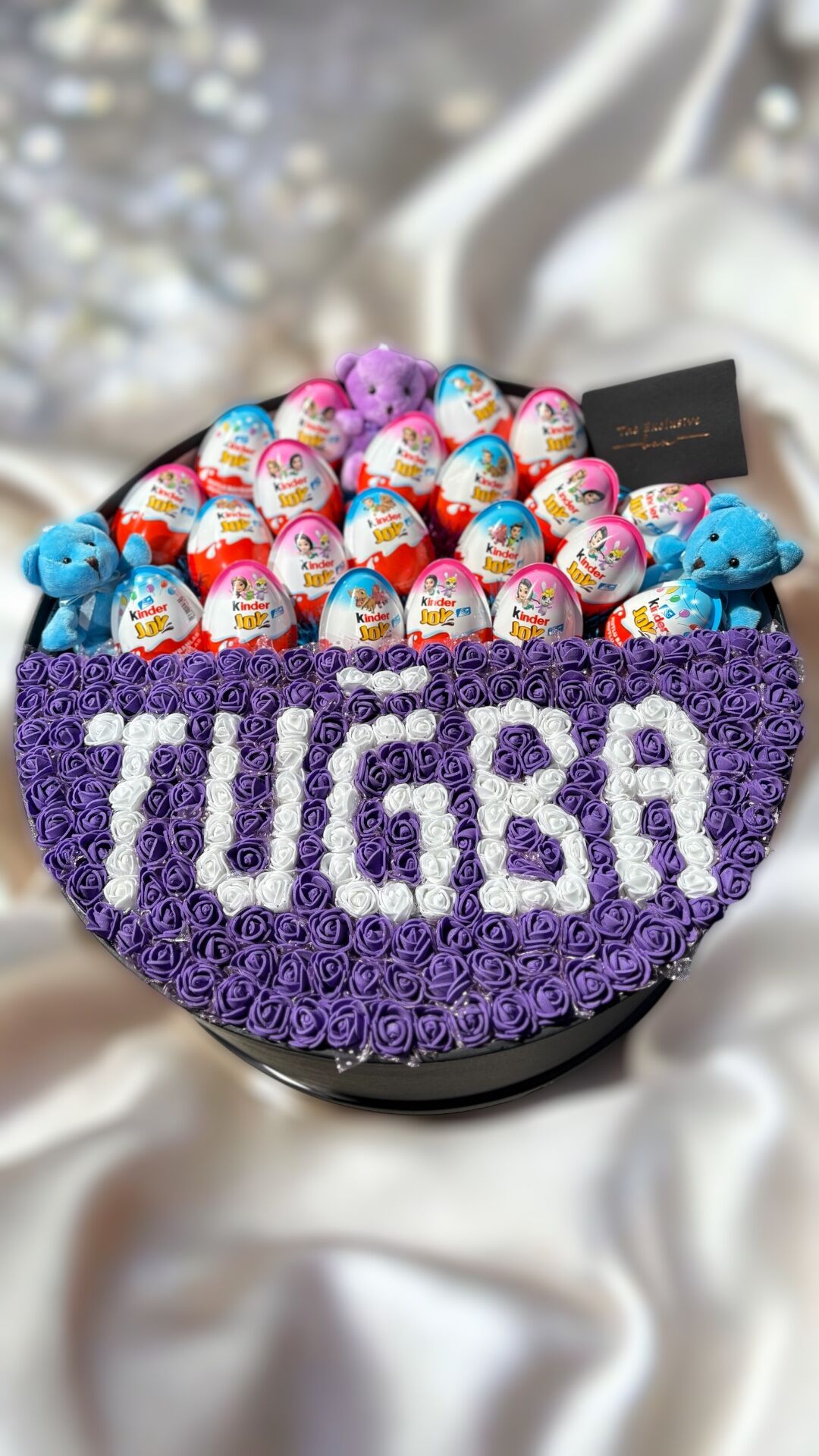 Devasa Silindir Prenses İsim Tasarım Kutu - Mor