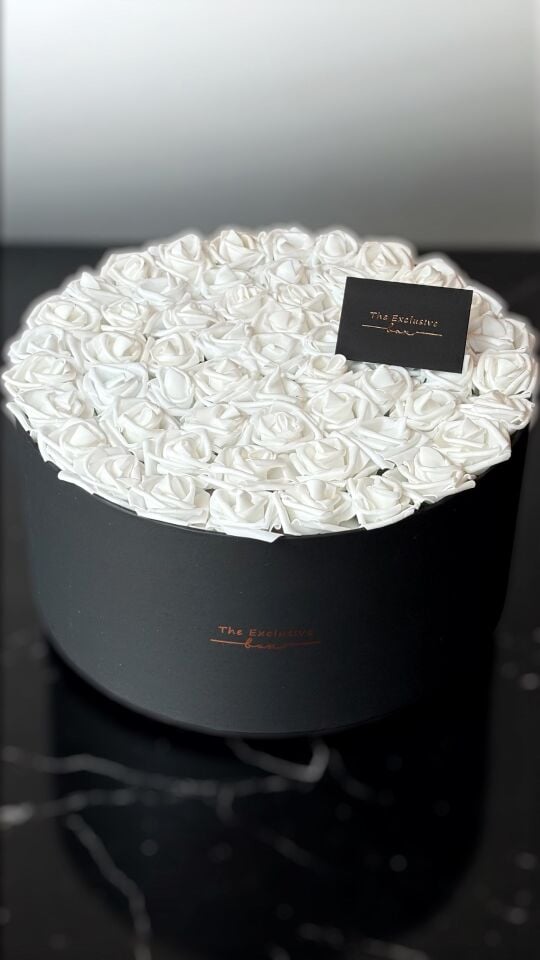 Beyaz Gül Kutusu