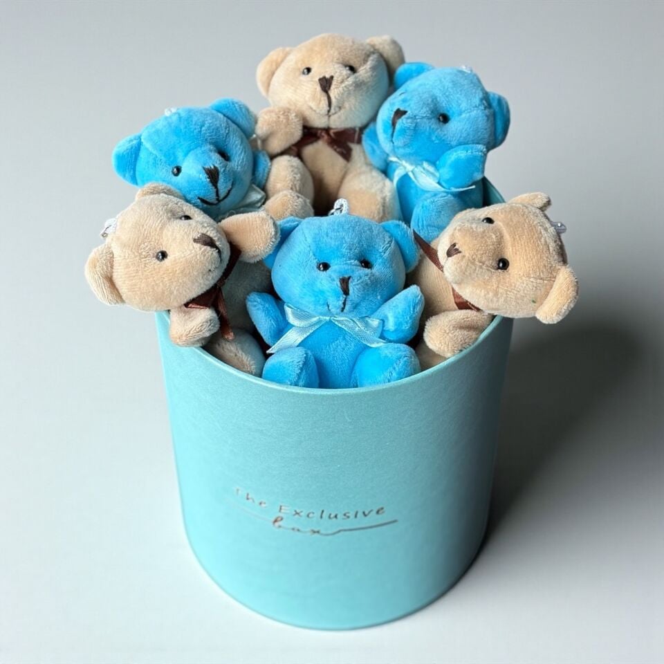 Mavi Ayıcık Buketi