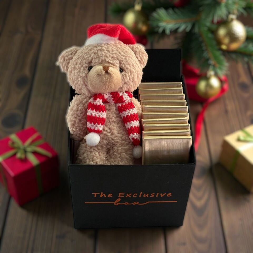 Mini Yılbaşı Çikolata Hediye Kutusu