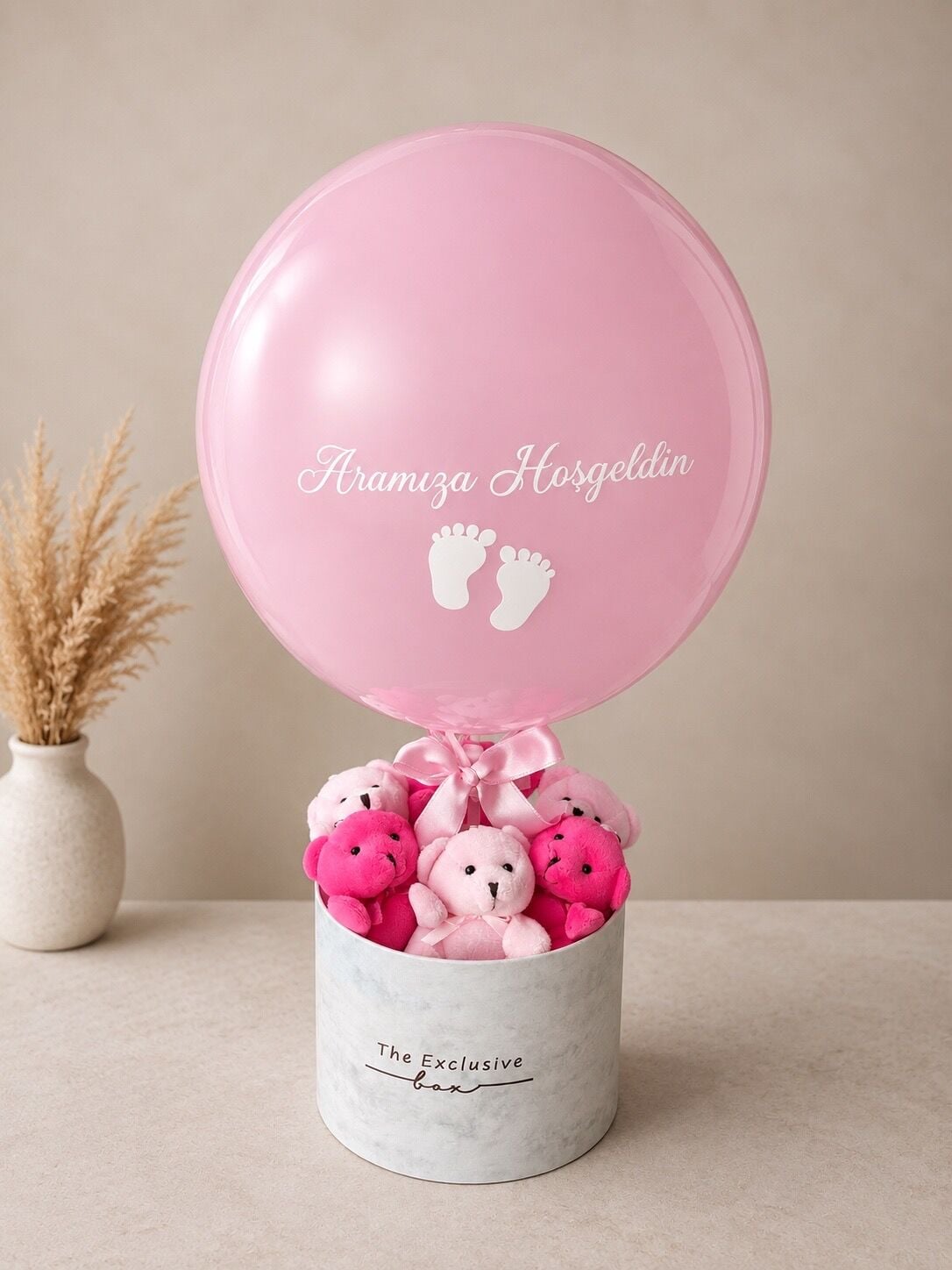 Yeni Doğan Hediye Kutusu - Aramıza Hoşgeldin Balon Kutusu